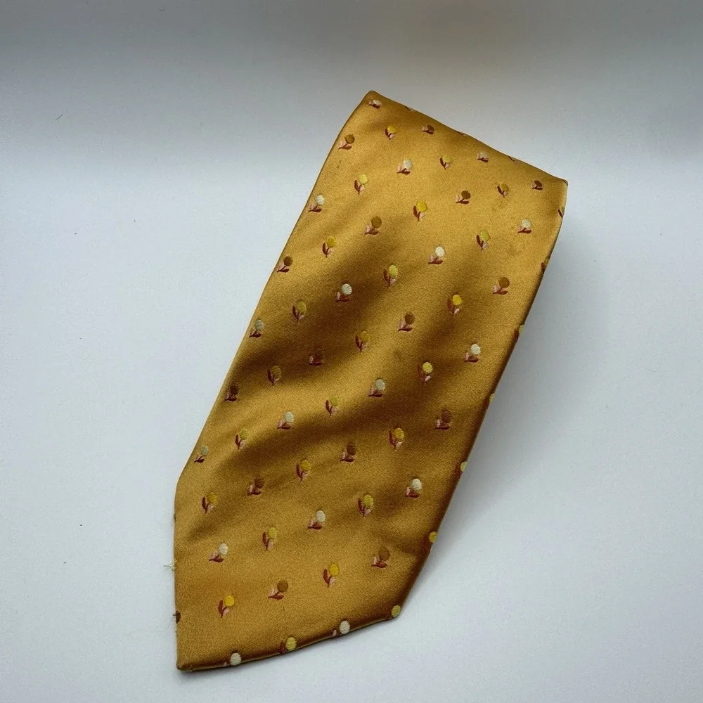 Ermenegildo Zegna‎ Geometric Print Tie 100% Silk Classic Professional